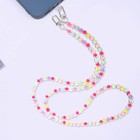 Beaded Phone Lanyard Strap Beaded Phone Charm Chain Kawaii Bracelet Keychain