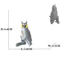 Long Eared Owl Bird Animal Figure Toy Pvc Wildlife Small Figurine Birthday Gifts