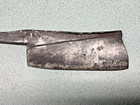 Antique Blacksmith Forged Meat Cleaver Kitchen Knife Well Made Old Nice