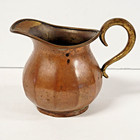 Antique Brass Universal Landers Frary   Clark Creamer Pitcher 3  Tall 1900s