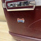 Vintage American Tourister  Burgundy Train Case Luggage With Tray