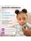 Kinsa Quickcare Bluetooth Thermometer Digital Smart Lcd Blue App Connected