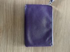 Coach Corner Zip Wristlet In Signature Leather Gold silver