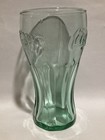 Vintage Green Ribbed Coke Glass Genuine Coca-cola Flared Large Tall Cup 6   