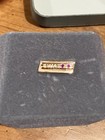 Vintage Twa 20 Yr Trans World Airlines Lapel Pin 10kt Gold Filled Pink Stones
