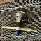 Vtg Airplane Engine Motor 2 - Ok Chief Mohawk Indian Head Model Wood Propeller  