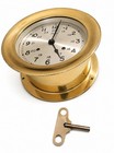 Vintage Chelsea Clock Co  Boston 8 Day Ship Clock With Key