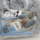 Pharmedoc Pregnancy U Shaped Full Body Maternity Pillow Grey Cooling Cover New