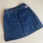 Vintage Denim Skirt 4t Embroidered Butterflies
