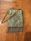 1920   s Vintage Richelieu Beaded Flapper Bag Chain Fringe 