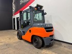 2018 Toyota 8fd40u 9 000lb 2 Stage Pneumatic Diesel Forklift Stk 15699
