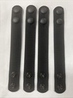 4pcs Tactical Nylon Duty Belt Keepers For Duty Belt With Double Snaps black New