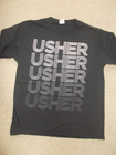 Usher Original Past Present Future Tour First Name Logo T-shirt Size  l  In Vgt