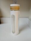 Borosilicate Glass Water Bottle With Silicone Sleeve 25 Oz