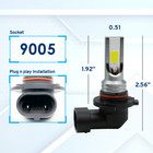 9005  h10 9145 9140  All-in-one High Power Cob Led Fog Light Kit Bulbs 6000k