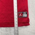 Air Jordan 23 Mesh Jersey Kids L 12-13 Years Red Graphic Basketball Sleeveless