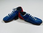 Bsi Bowling Shoes Rental Blue Red Leather Sole Size 7 Lace-up Bag