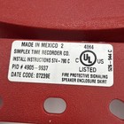 Lot Of 4 Simplex 4905-9937 Red Plastic Skirt  Fast Free Shipping See Pics