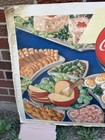 Original Cardboard Coca Cola Advertising Lithograph 56    X 28    Sign Of Good Taste