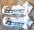 Vintage  fila Blue Stripe Ankle Socks  Soft Terrycloth Interior  Nwot