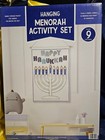 Hanging Fabric Menorah And Candle Set Kids  Judaism Hanukkah New