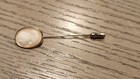 Vintage Victorian Cameo Shell Oval Stick Pin Gold Tone 