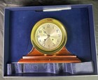 Chelsea Ship   s Bell Clock     6  Hinged Front  Original Box  Key  Band
