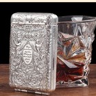 Retro Luxury  Metal Cigarette Case  Lightweight Stylish Pocket Holder Random