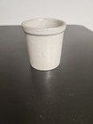 Antique Salt Glazed Cream Stoneware Kitchen Storage Crock - 4 Inches Tall