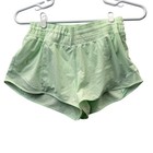 Lululemon  Mint Green Lined Running Shorts Women   s Sz 10