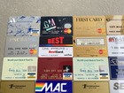 Lot 45 Vintage Credit Charge Card 1980s 1990   s Bank Gas Sears Amex Same Person