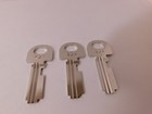 Three Scarce Nos Marked 29a Payphone Blank Keys W  Groves Already Cut In Them 