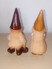 Lot Of 2 Vintage Terra Cotta   Glaze Gnomes Made In Japan
