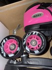 Riedell Dart Pink Roller Skates Medium Size 7 W box Excellent Cond
