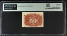 Fr 1320  0 50 Second Issue Fractional Currency - 50 Cents - Graded Pmg 58 Epq