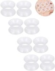 10g-50mm Clear Silicone Gauges For Ear Double Flared Ear 10g   2 5mm  1 Inch