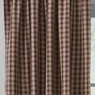 Town And Country Black Or Wine And Tan 42  X 72  Lined Cotton French Door Panels