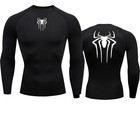 Men s Compression Shirt Long Sleeve Running Mma Rash Guard Workout