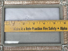 Photo Frame Jeweled Enamel Scalloped Edges Decorative Rhinestones 3-1 2 X 5-1 2