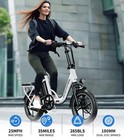 16  Folding Electric Bike With 2 Seats  25mph  35-mile Range  Suspension E-bike