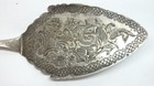 1850s Pear   Bacall Boston Pie Server Hand-engraved Coin Silver Antique - L694