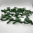 Tim-mee Toys Toy Green Soldiers Large 5    Plastic Made In Usa Lot Of 15 Vintage