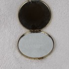 Vintage 2 5    Compact Mirror Enameled Metal With Pagoda   Mt Fuji Japanese Read