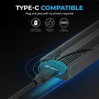 Sabrent Usb C Nvme Enclosure  Tool-free M 2 Ssd Case 10gbps Only  Black 