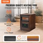 Vevor Infrared Heater 1500w Electric Space Heater Remote Control 3 Speeds Mdf