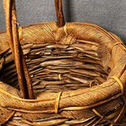 Woven Handmade Basket Vintage Oval Basket With Handle 12 x7 x9   