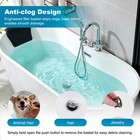 Imbremy Bathtub Stopper Shower Drain Hair Catcher Pop-up Tub Stopper W strainer