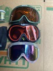 Vintage Lot Of 3 Bolle   Smith Ski Goggles Snow Gear Adjustable Elastic Adults