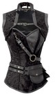 Charmian Women s Steampunk Spiral Steel Boned Vintage Retro Corset Tops Bustier