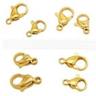 100pcs 304 Stainless Steel Lobster Claw Clasps Diy For Jewelry Findings Gold